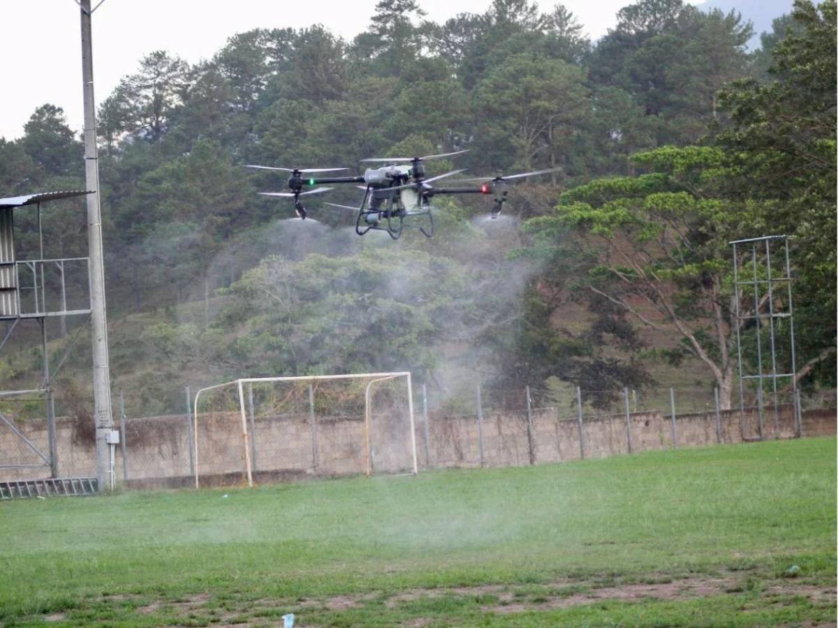 Dron sorprende: Hondupino pule su estadio previo a la finalísima ante Estrella Roja