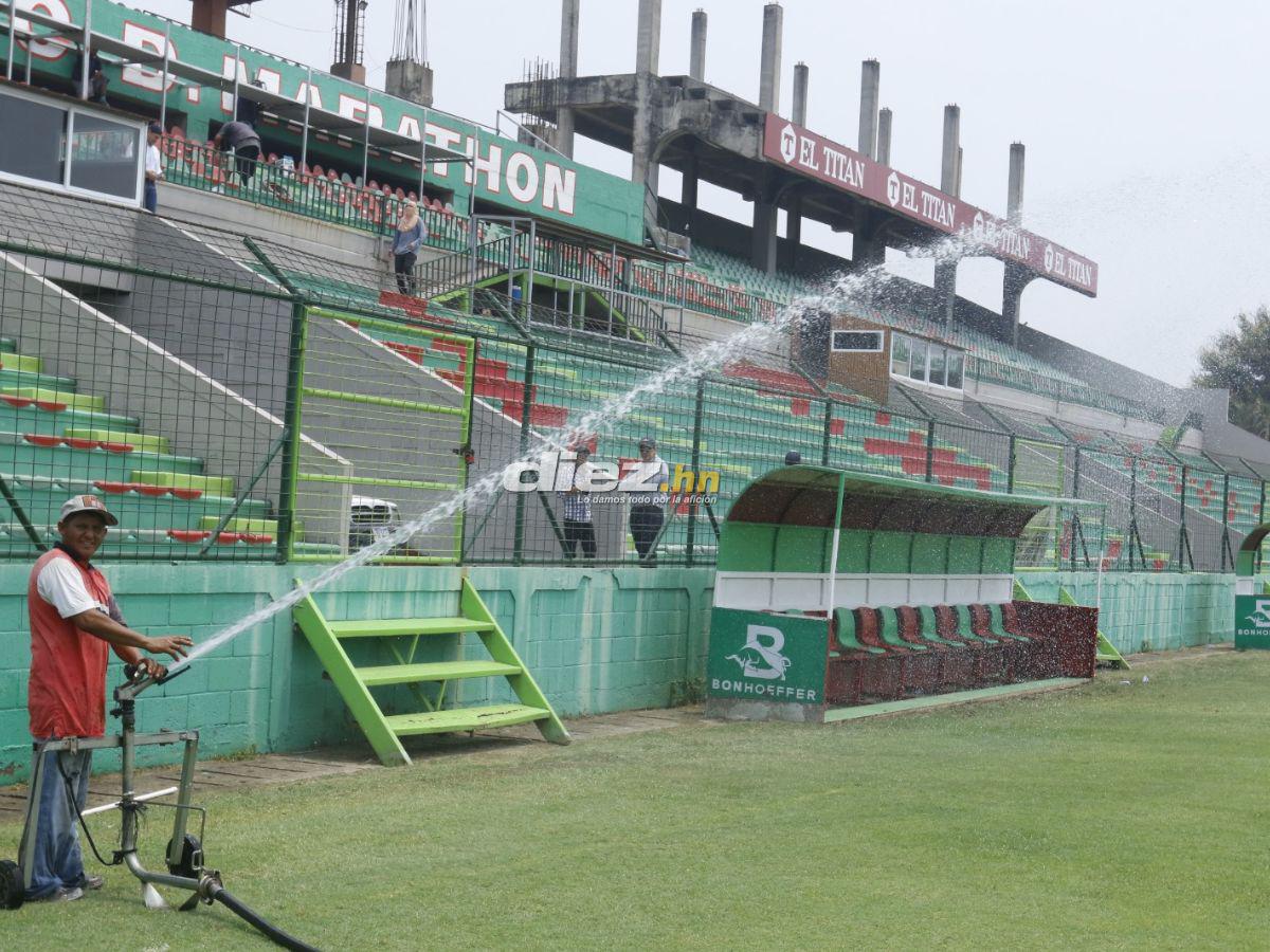 Así embellecen el nuevo Estadio Yankel Rosenthal que albergará la final entre Marathón vs Olimpia; ¡habrá luz artificial!