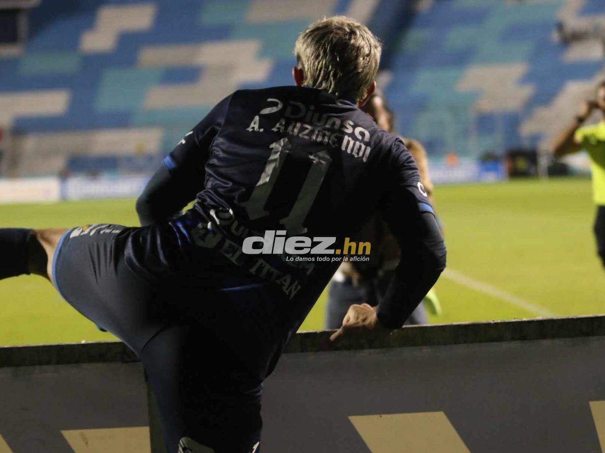 Auzmendi, con su gol, llegó a 16 dianas con los colores del Motagua. FOTOS: Marvin Salgado | Alex Pérez.
