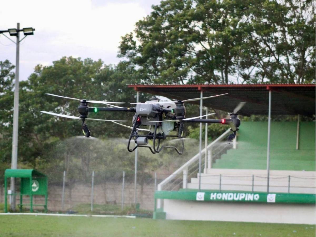 Dron sorprende: Hondupino pule su estadio previo a la finalísima ante Estrella Roja