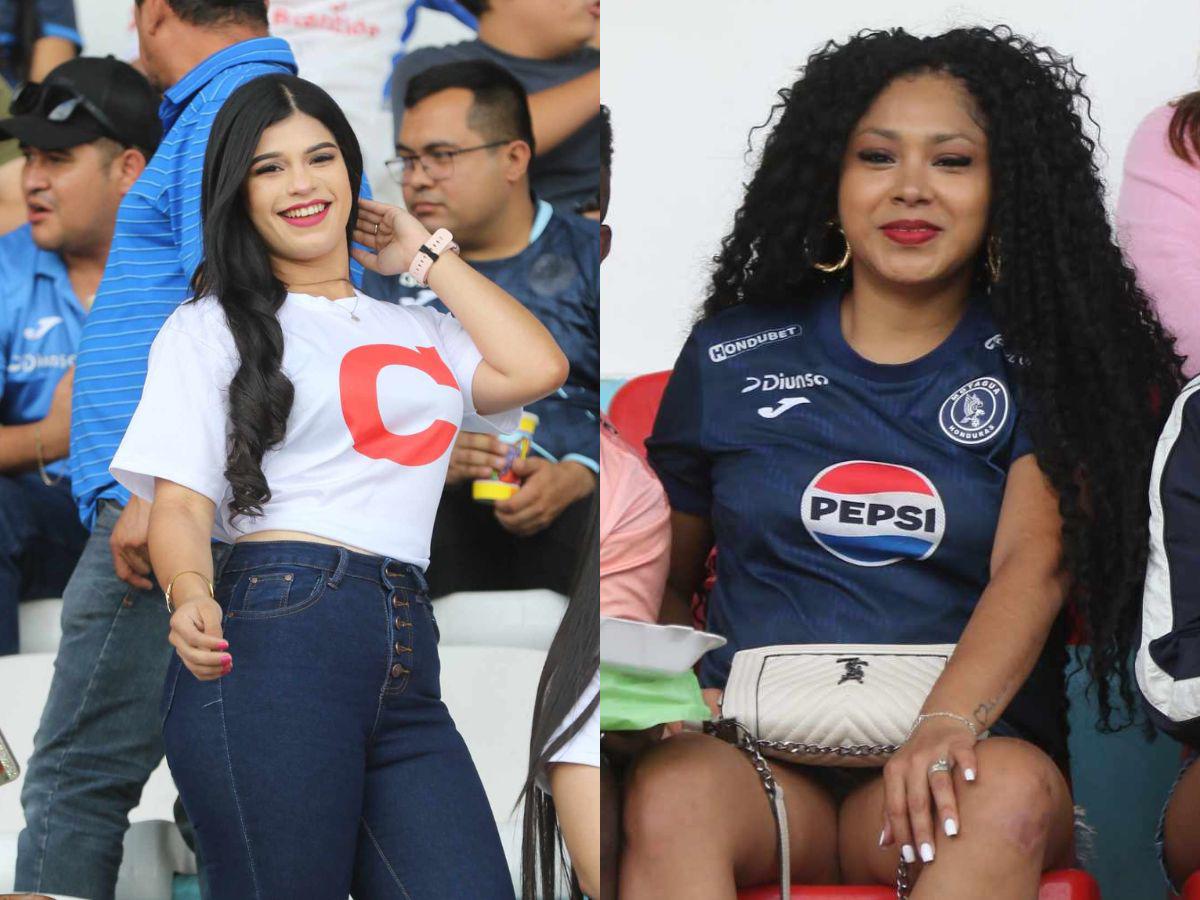 ¿Quién era la chica de verde? Derroche de bellezas en la previa del Olimpia-Motagua, ¡Bengtson fue sorprendido!