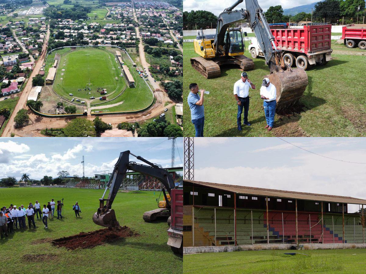 Estadio Rubén Guifarro de Catacamas inicia su transformación de cara al 2025; estos son los cambios que tendrá