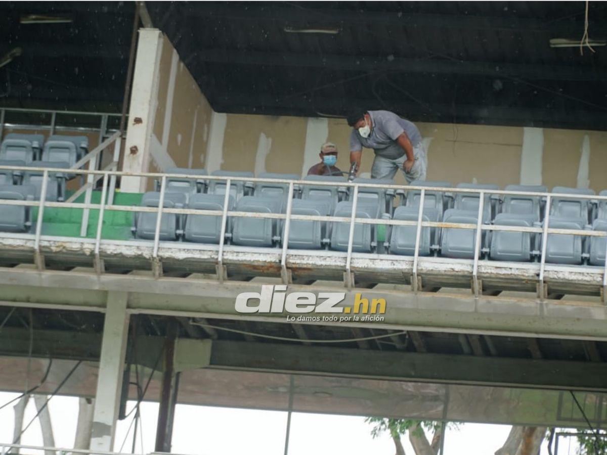 Ya hay fecha para jugar en la nueva grama del estadio Morazán: Así luce el recinto de San Pedro Sula