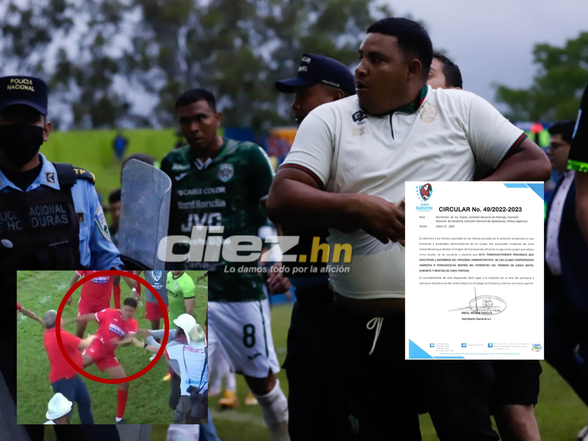 Liga Nacional advierte sanciones para directivos de clubes tras zafarrancho en Tocoa