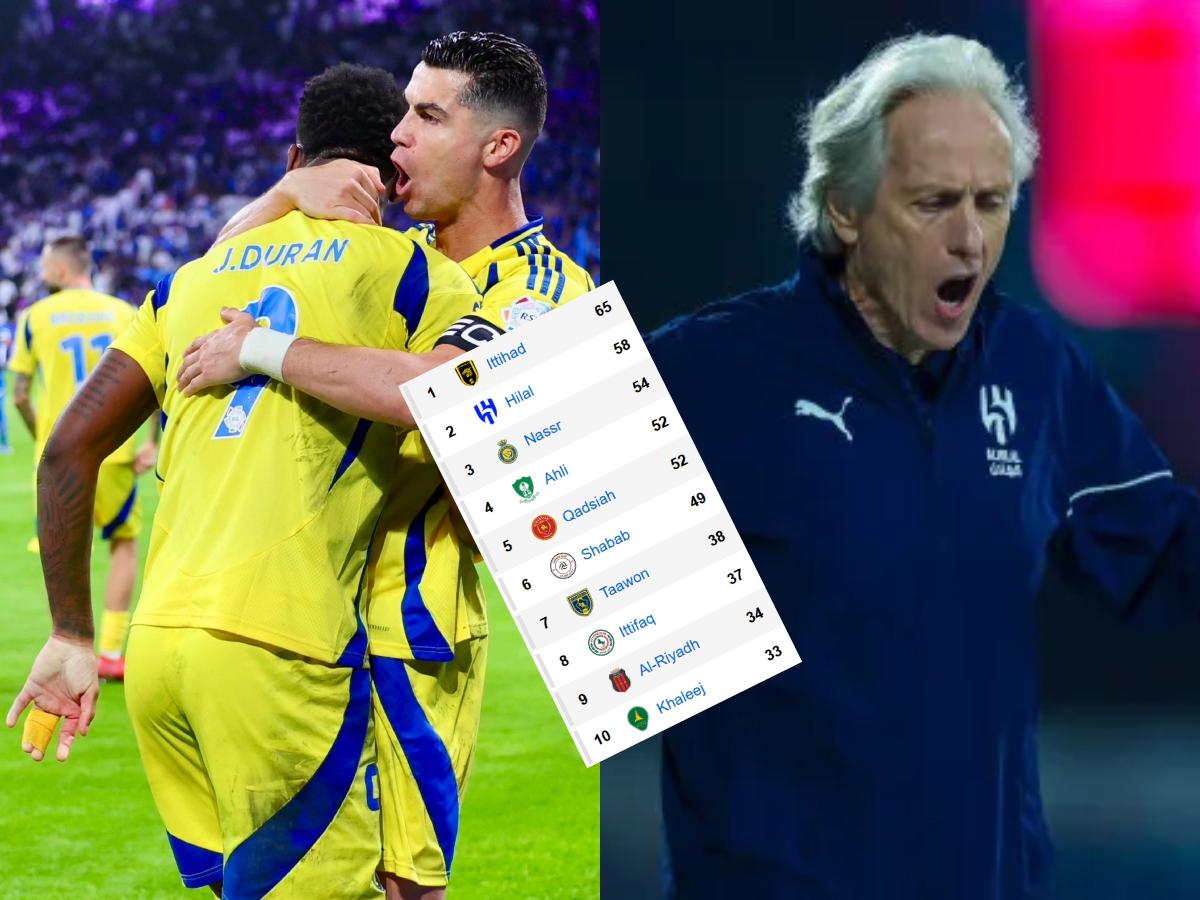 Cristiano Ronaldo y Al Nassr celebran el tropiezo de Al Hilal: así va la tabla de posiciones de la Liga de Arabia Saudita