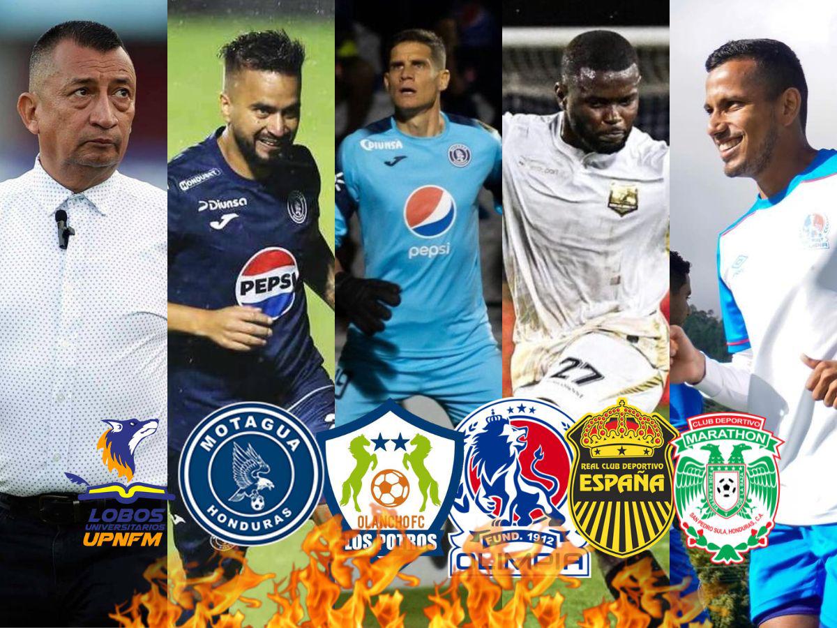 Mercado de fichajes en Honduras: Barrida en Motagua, Olimpia pone la mirada en defensa y bajas en Olancho FC