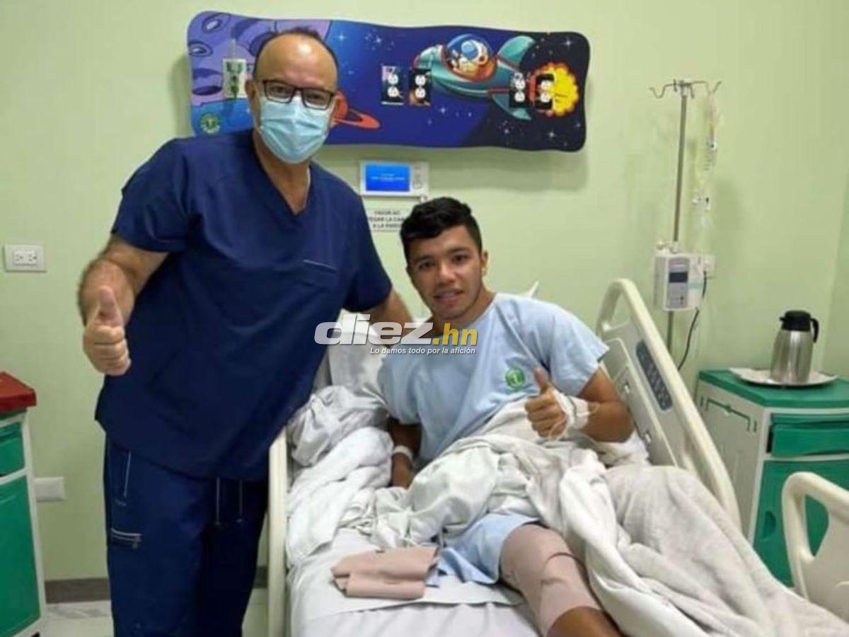 Roberto Osorto se sometió a una cirugía por lesión en su menisco interno derecho de la rodilla.