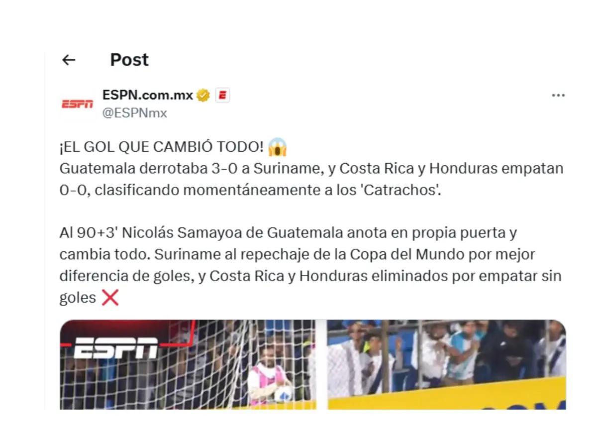 ¿Quién es el futbolista de Concacaf que dejó sin posibilidades de ir al Mundial 2026 a Honduras por accidente?