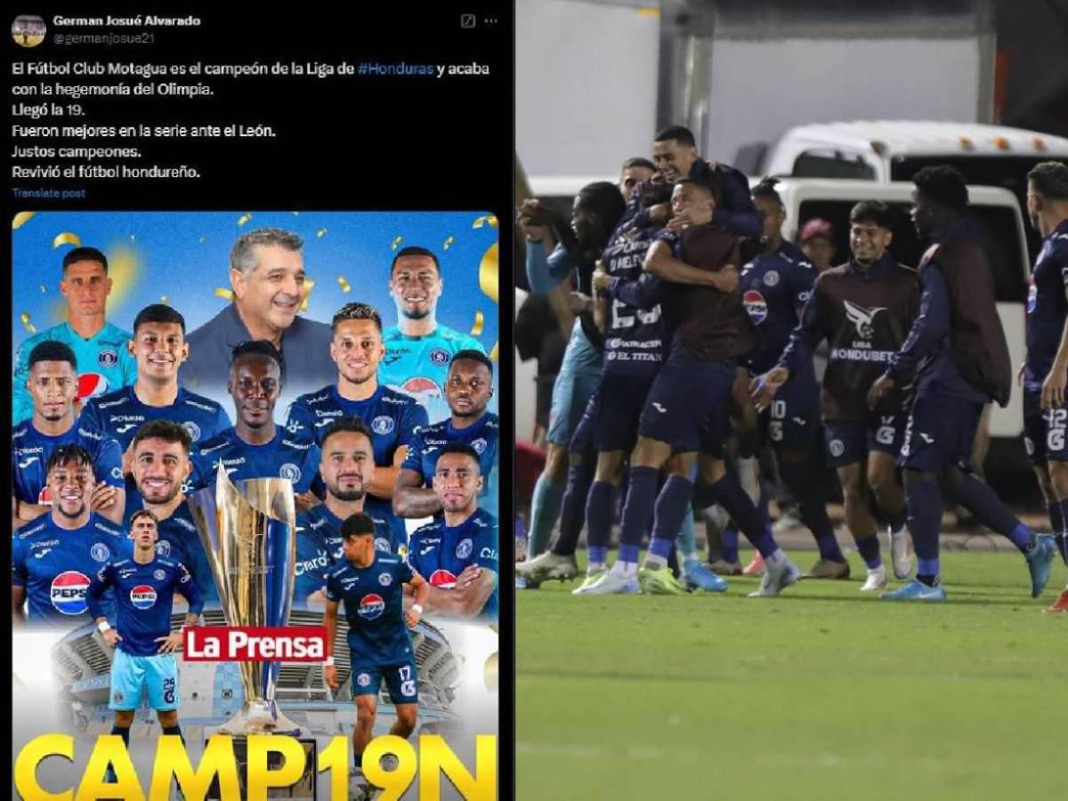 Euforia por la copa 19 de Motagua y no perdonan al Olimpia: “Saludá a tu papá”, “Despacharon a Troglio”