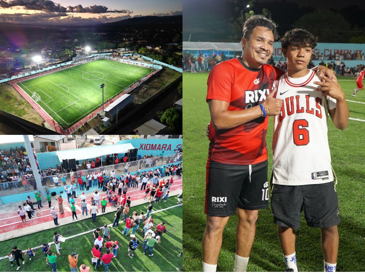 ¡Con leyendas! Condepor inaugura cancha sintética en reconocido municipio de Francisco Morazán