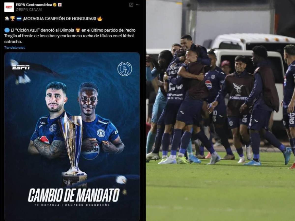 Euforia por la copa 19 de Motagua y no perdonan al Olimpia: “Saludá a tu papá”, “Despacharon a Troglio”