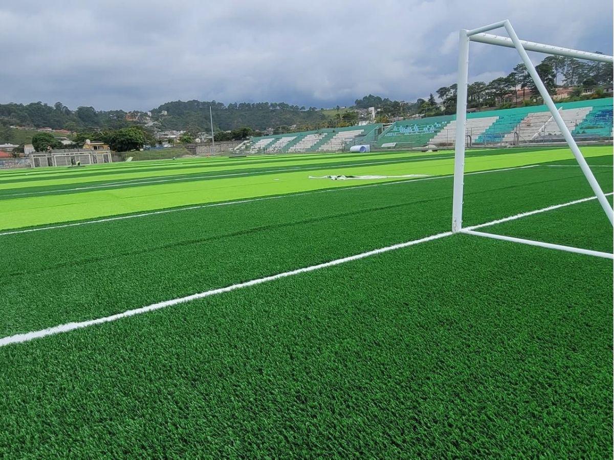 ¡Como mesa de billar! Así luce el remodelado Estadio Sergio Reyes de Santa Rosa de Copán