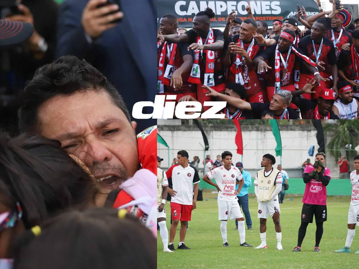 ¡Celebración y lágrimas! CD Choloma festeja por todo lo alto volver a la primera división de Honduras