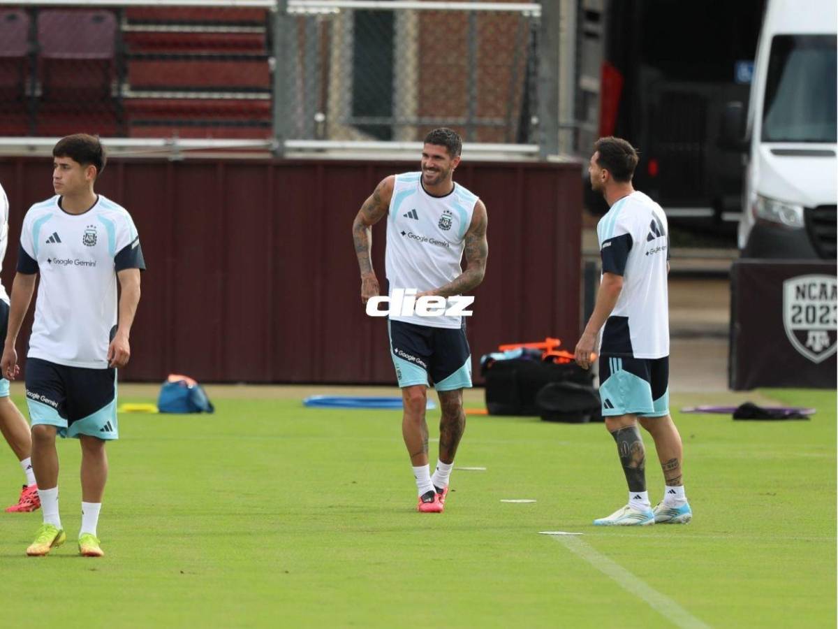 ¡Con Messi a la cabeza! Así fue el último entreno de la Selección Argentina