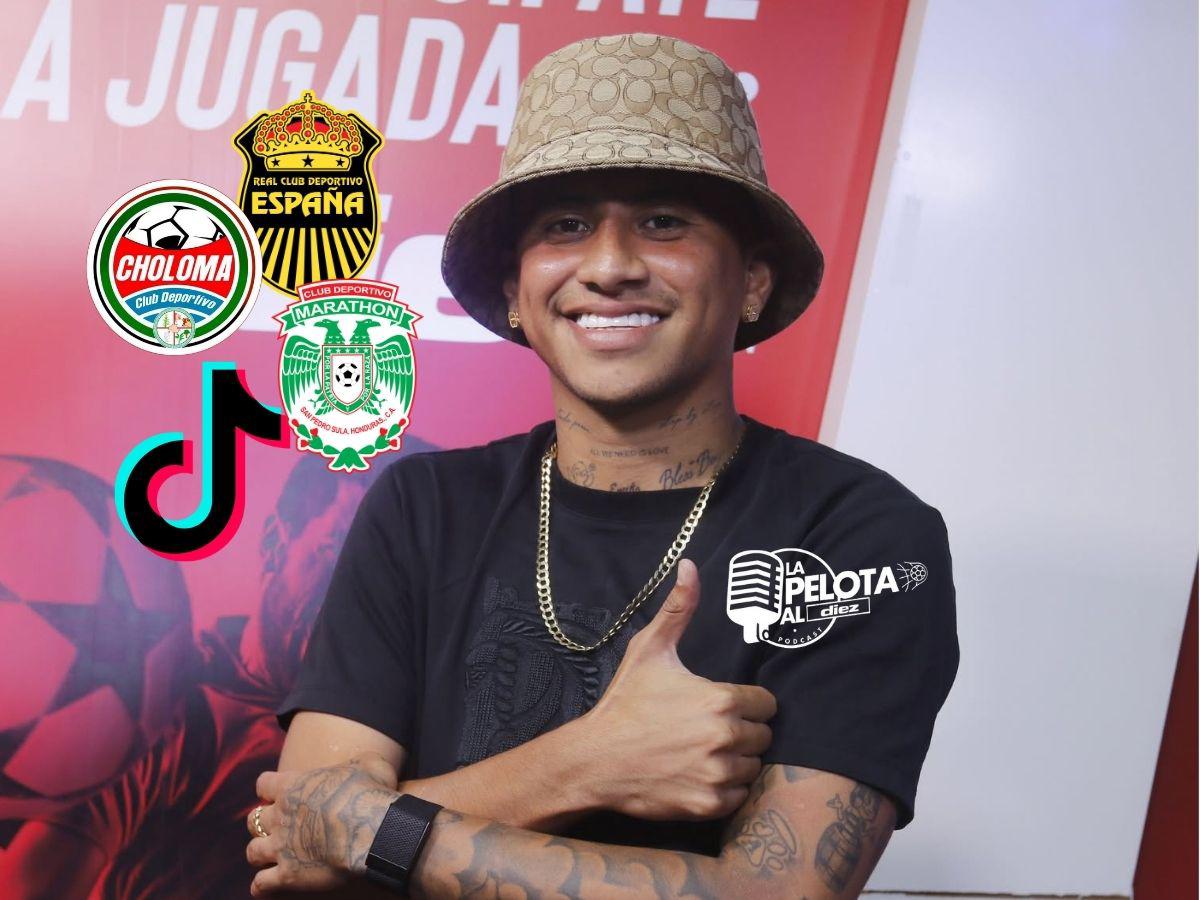 Pibe Guevara confiesa cómo TikTok le cambió la vida y su viacrucis en el fútbol hondureño: me compré un carro del año