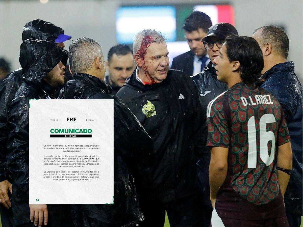 Federación Mexicana de Fútbol gira fuerte comunicado tras agresión a Javier Aguirre en el Honduras vs México