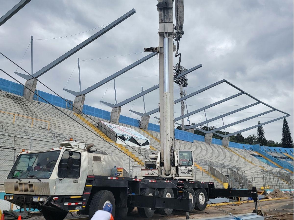 ¡Otro paso importante! Condepor anuncia finalización de trabes para el moderno techado de sol centro del Estadio Nacional