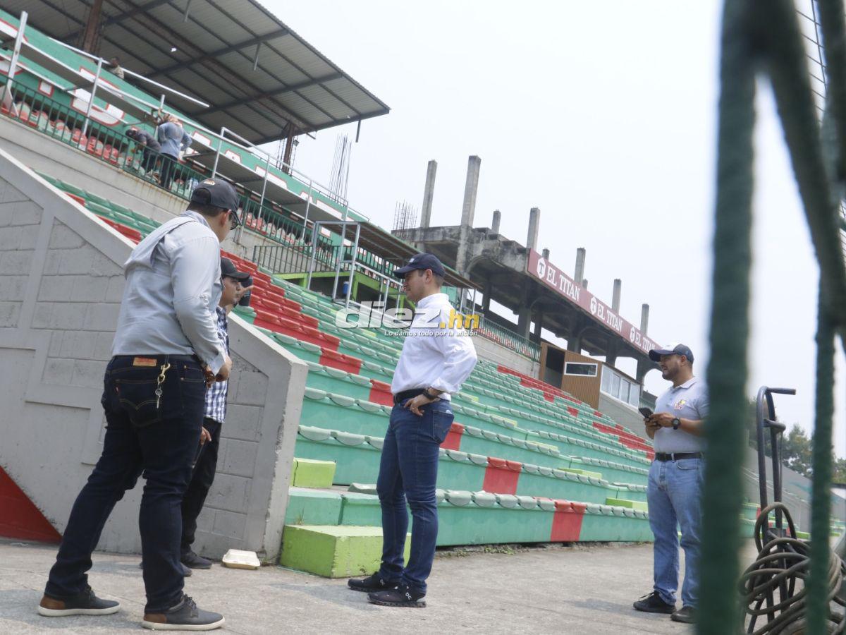 Así embellecen el nuevo Estadio Yankel Rosenthal que albergará la final entre Marathón vs Olimpia; ¡habrá luz artificial!