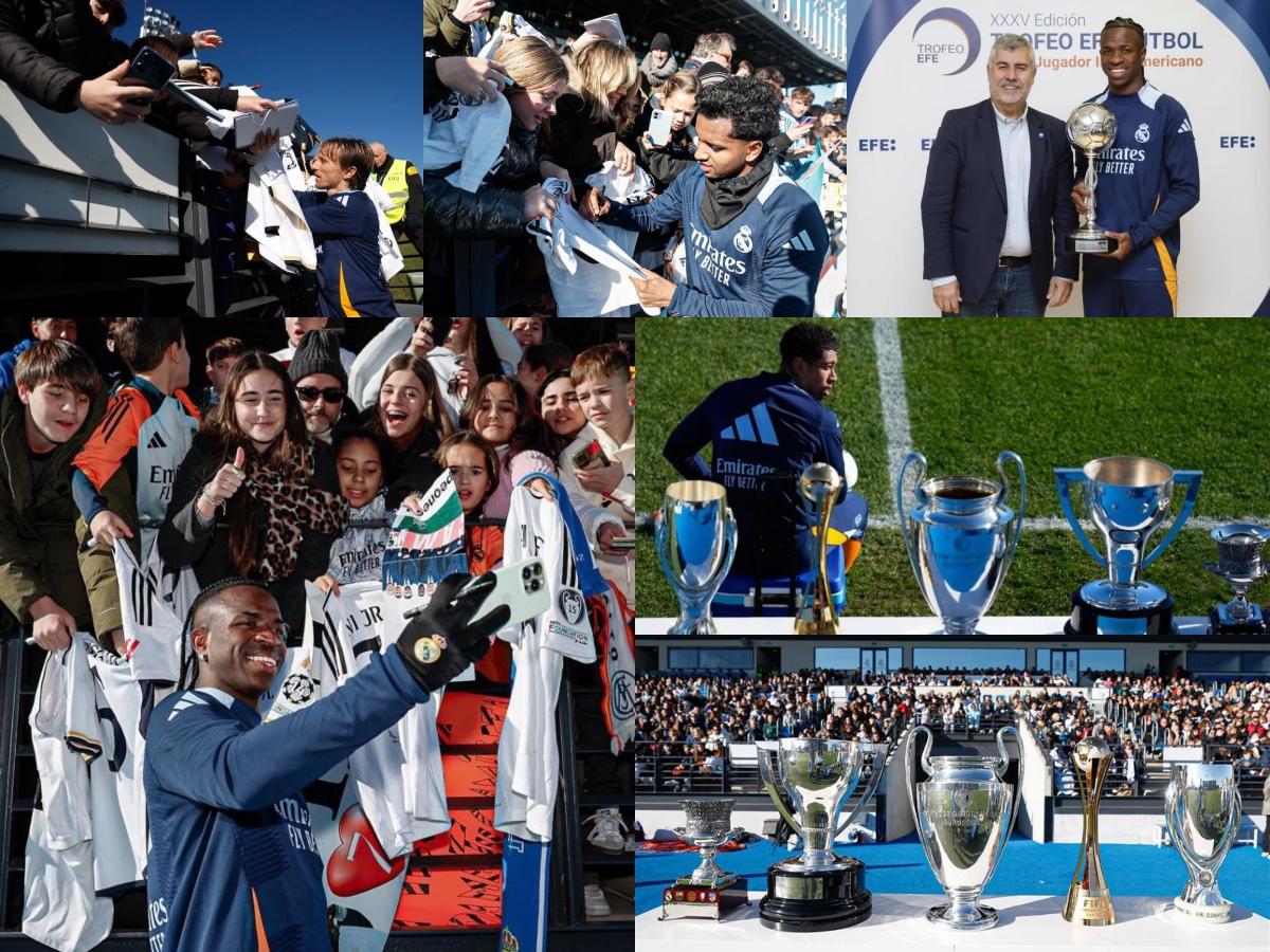 Real Madrid entrena a puerta abierta: Vinicius recibe premio y futbolista sorprende al entrenar después de un año sin jugar