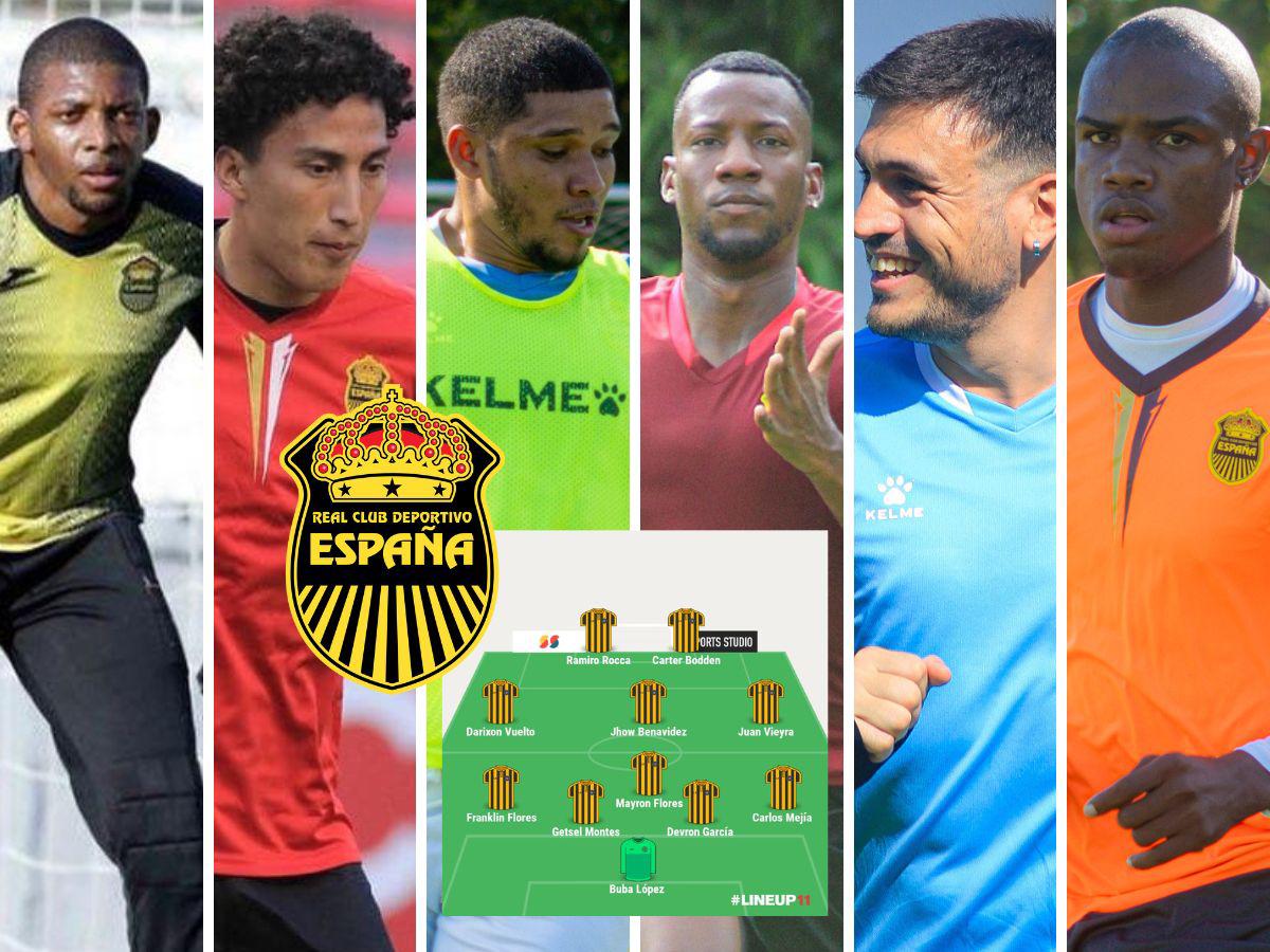 ¿Y Buba López? El temible 11 del Real España con el que saldría ante Olimpia en el clásico moderno en el Olímpico