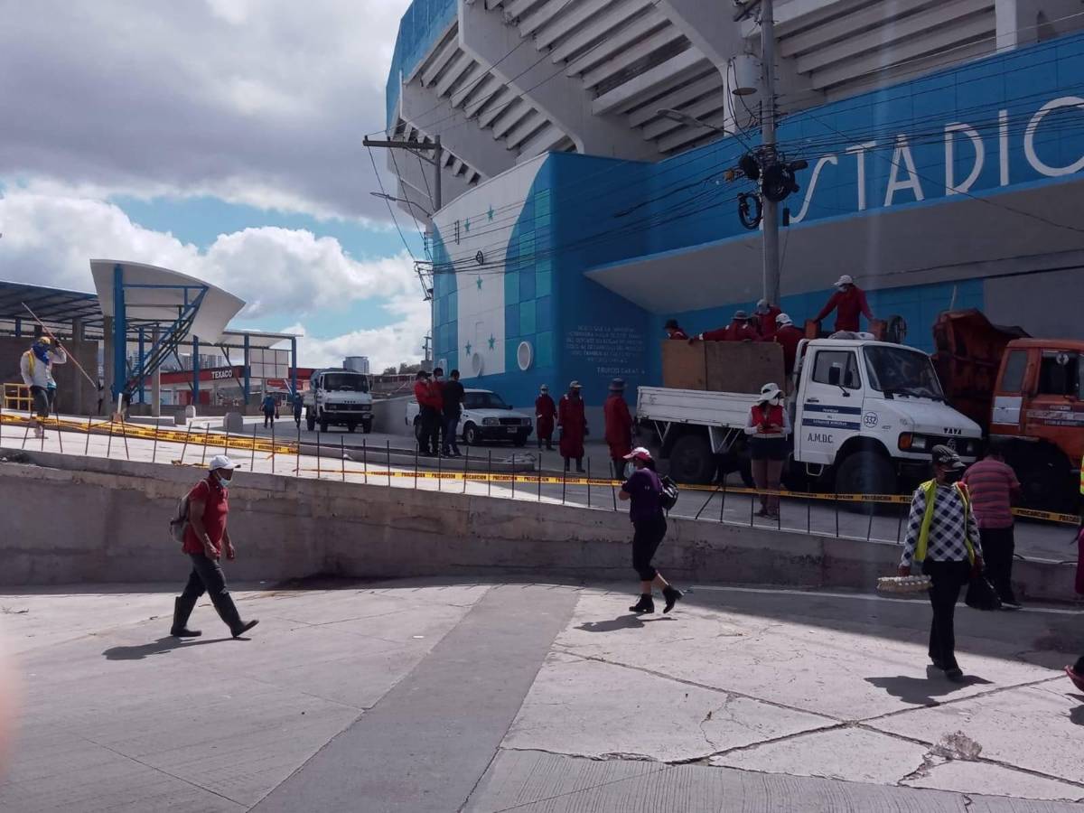 Chelato Uclés vive: Así luce el estadio Nacional previo a la toma de posesión presidencial de Xiomara Castro; la cancha quedará más destrozada