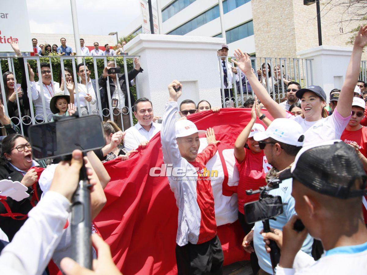Shin Fujiyama hace historia en Honduras: Así fue el recibimiento al japonés tras cumplir el reto de 250 km