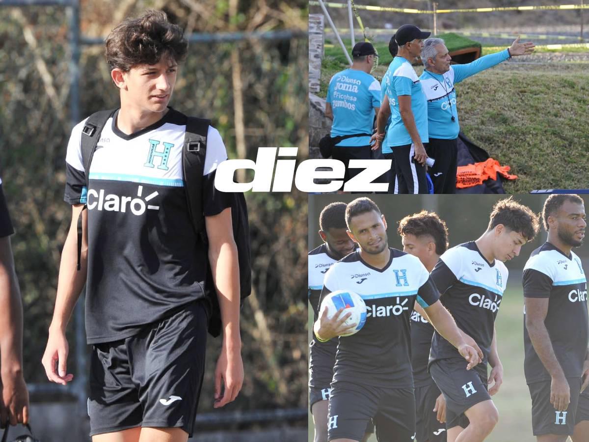 Mathías Vázquez se estrenó en la Selección de Honduras y Rueda se llevó una sorpresa en el entrenamiento