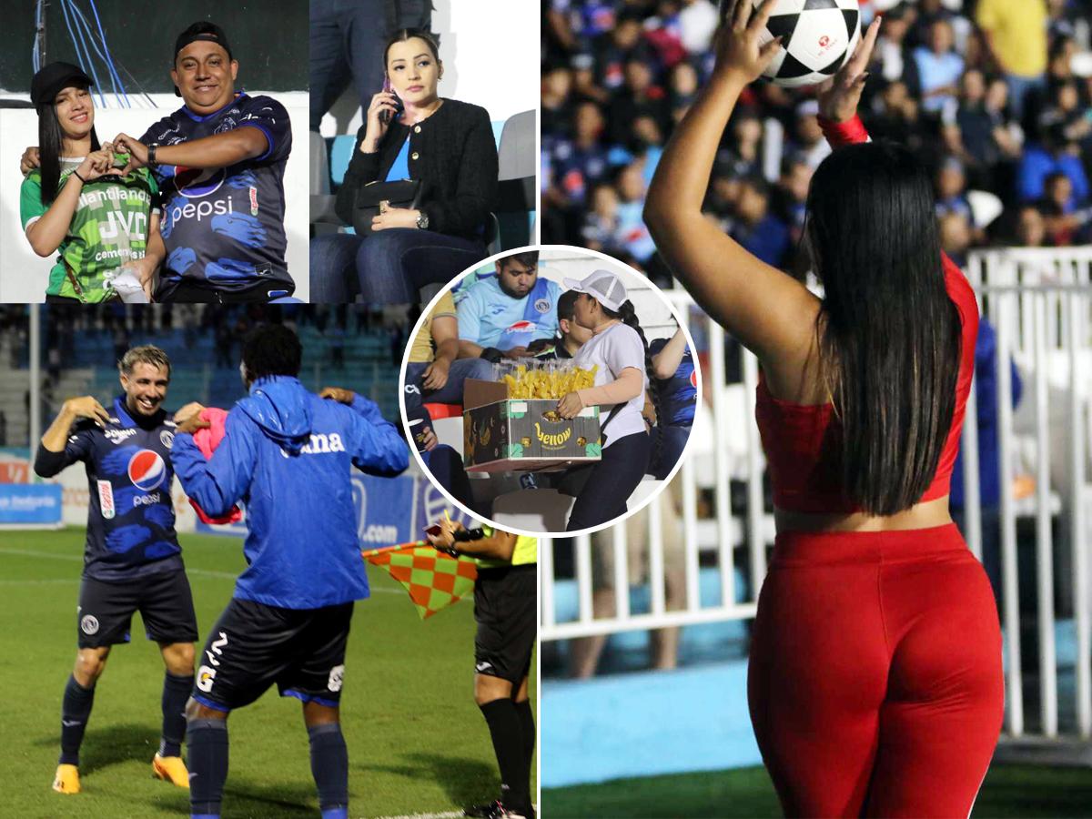 ¿Quién era la chica de rojo? La sangre se hizo presente en la cancha, las preciosas chicas de Motagua y ¿quién comía tajaditas?