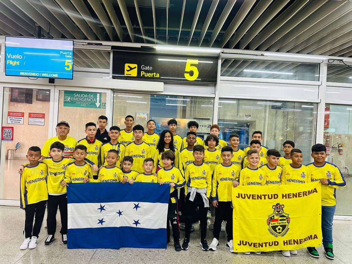 La academia Juventud Henerma de San Pedro Sula viaja a Portugal para darle roce internacional a más de 30 jóvenes futbolistas