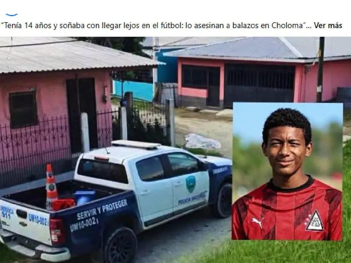 Asesinan a joven futbolista en Choloma: esto dice el informe de la policía