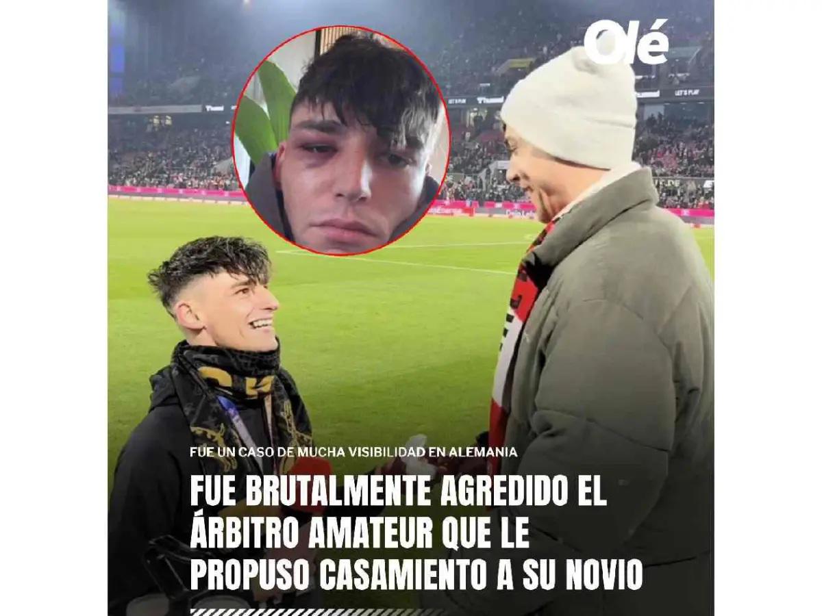 Árbitro que pidió matrimonio a su novio fue agredido de forma terrible, esto informa la policía y la decisión que tomó