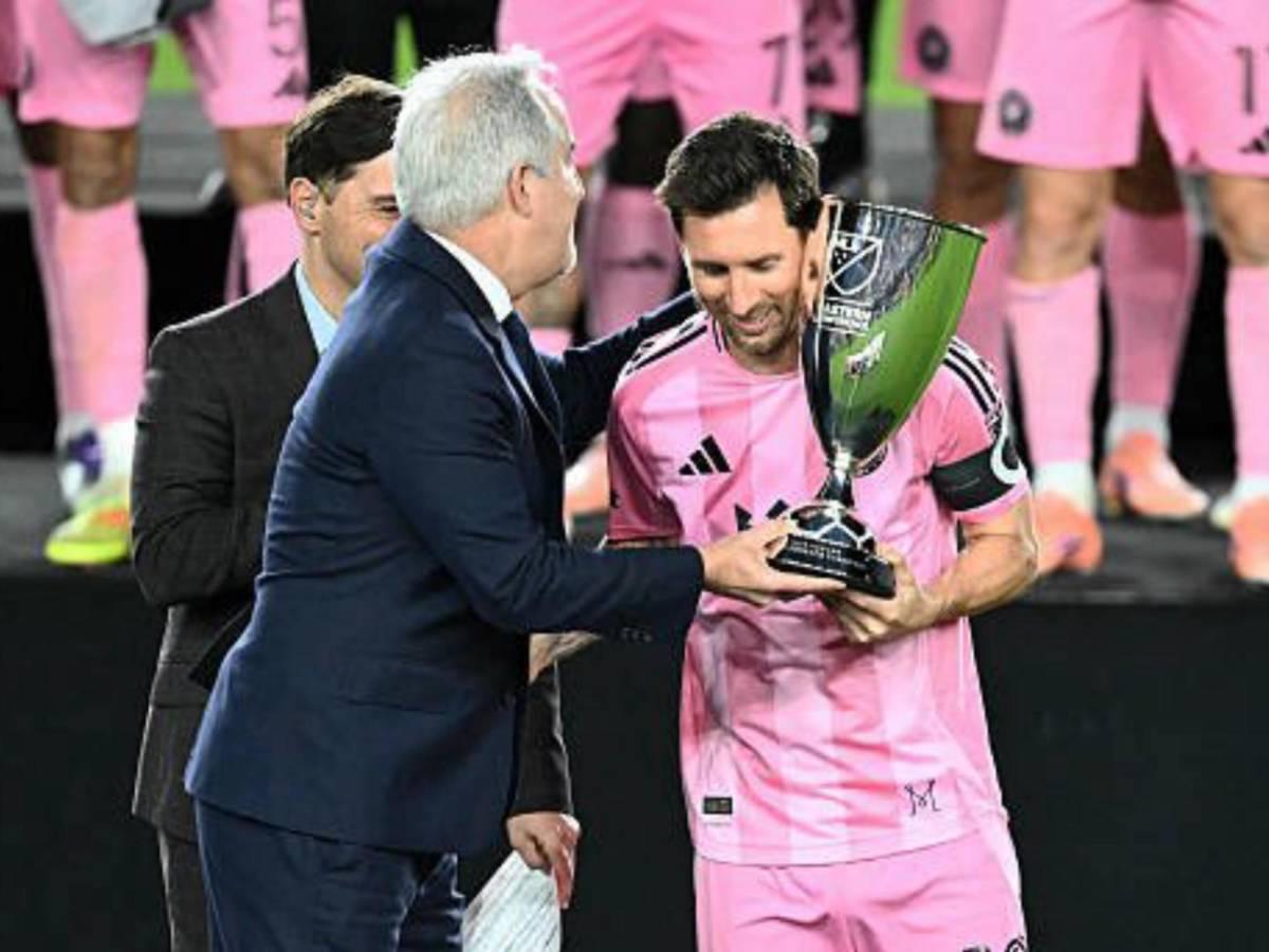 Messi protagoniza pelea, el tremendo beso que le dieron y David Ruiz celebra con Leo el título de Inter Miami en la MLS