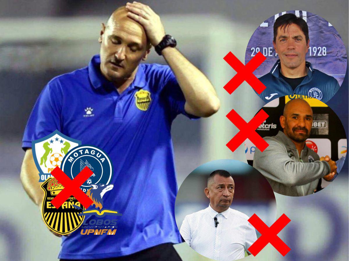 Seis técnicos cesados en el Apertura 2023: en Motagua y Real España desfilaron y no perdonaron las derrotas