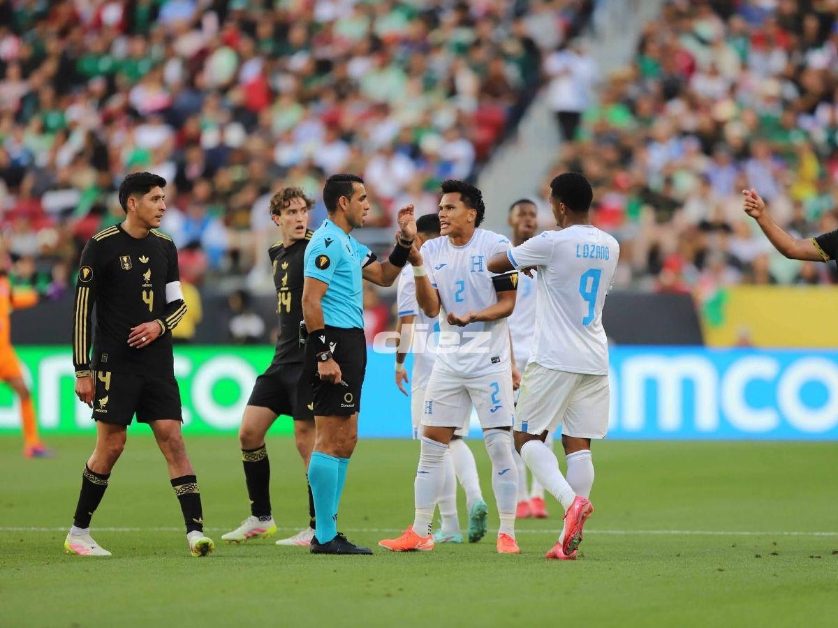 Penal no pitado a Honduras, bronca de México, rostros tristes en La H y feo desplante del Vasco Aguirre con hondureño