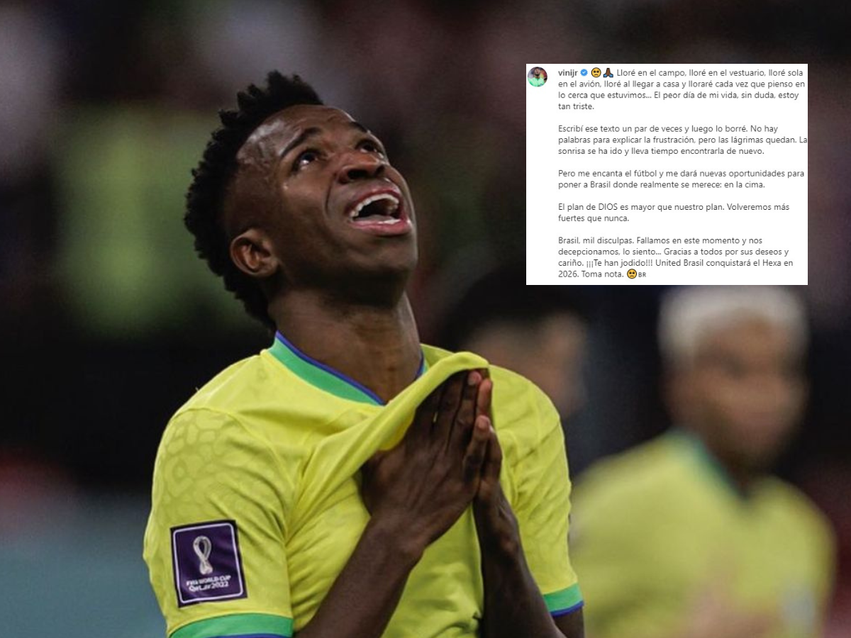 Vinicius Júnior le pide perdón a Brasil y adelanta que conquistará la Copa del Mundo en 2026 con la selección de Brasil