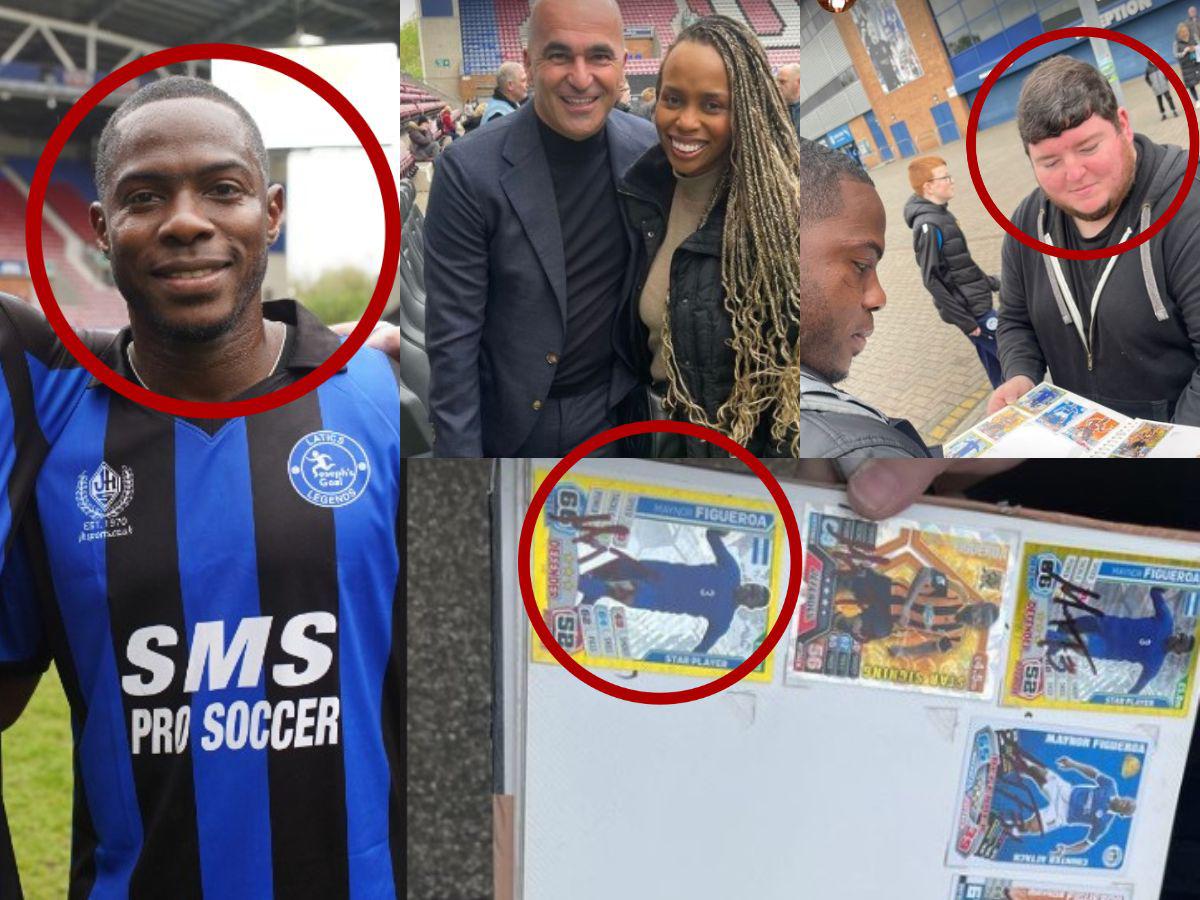 Maynor Figueroa regresó al Wigan de Inglaterra: momentazo con el DT de Cristiano Ronaldo y fan lo sorprendió con álbum