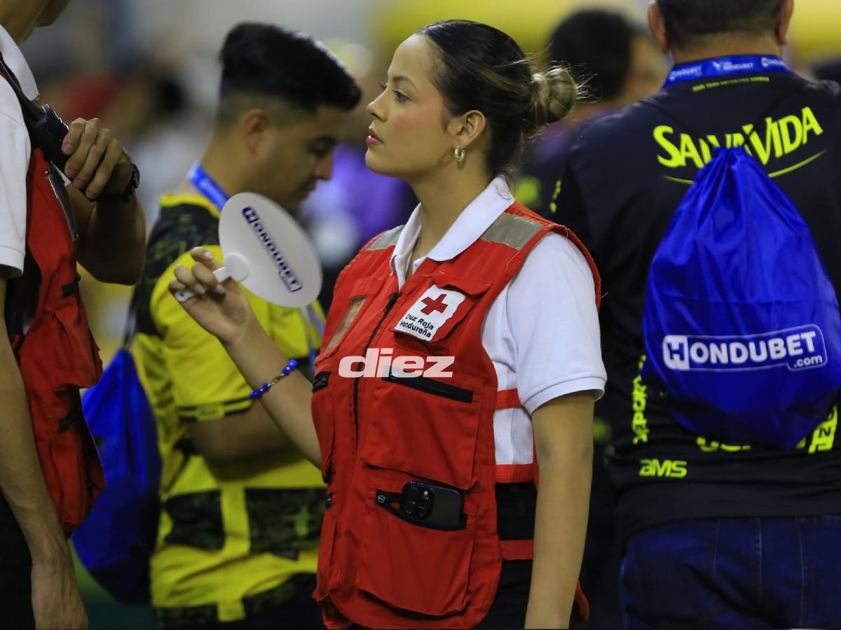 Se revela la identidad de la hermosa paramédica que se hizo viral y robó suspiros en la final entre Real España - Olimpia