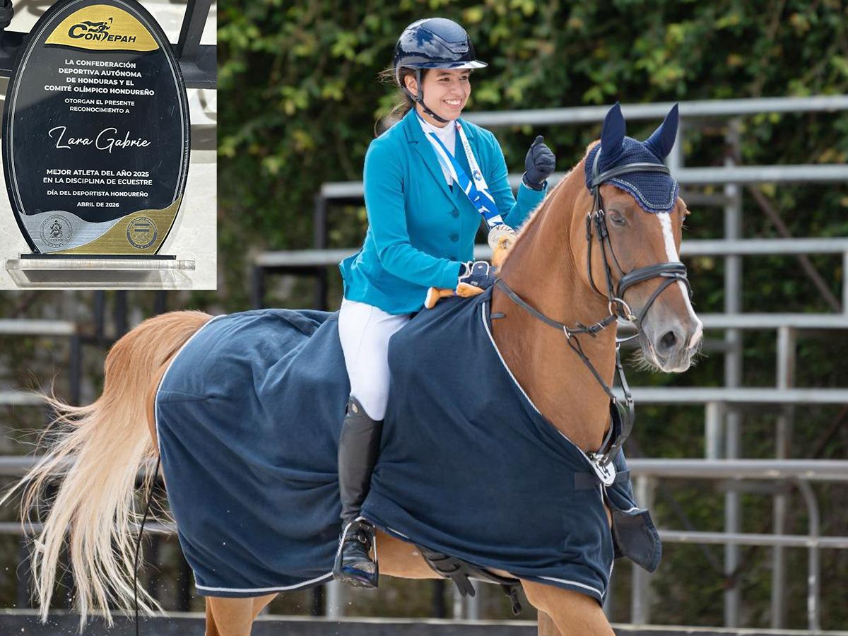 Lara Gabrie, premiada como la mejor atleta del ecuestre hondureño por la CONDEPAH: Ha valido la pena