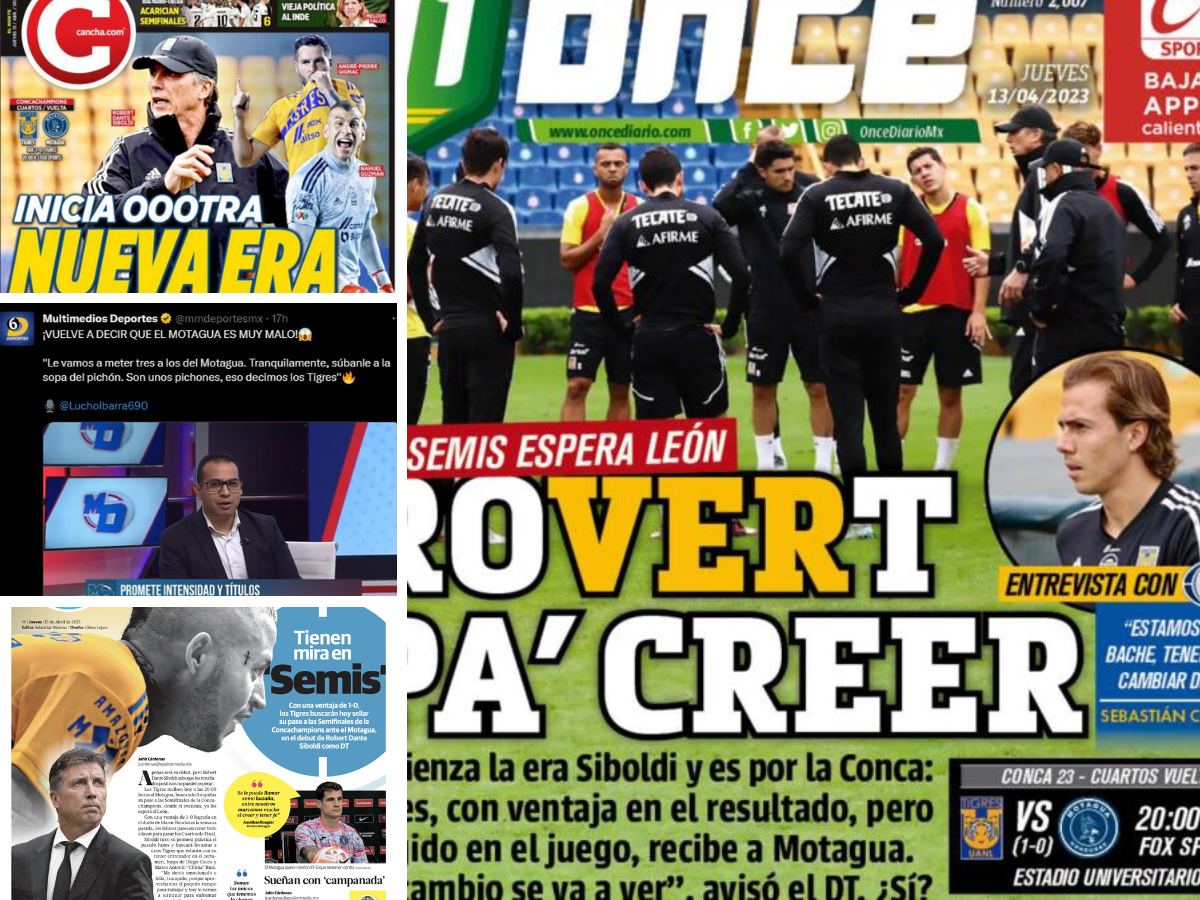 “Le vamos a meter tres al Motagua”, “Tigres va a resurgir”: Prensa mexicana ve de menos a las “Águilas” en El Volcán