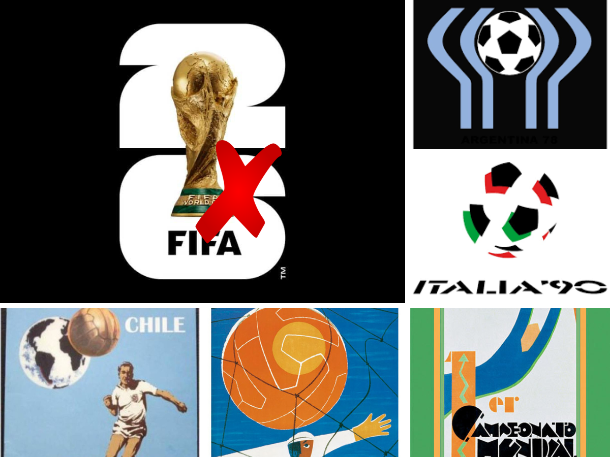 ¿El del Mundial 2026 es el más feo? Los logos más extraños de las Copas del Mundo a lo largo de la historia
