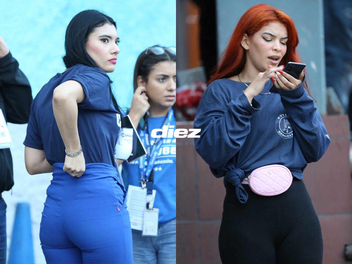 Motagua vs Olimpia en fotos: saludo especial de Troglio, derroche de bellezas en el Nacional y el curioso gorro