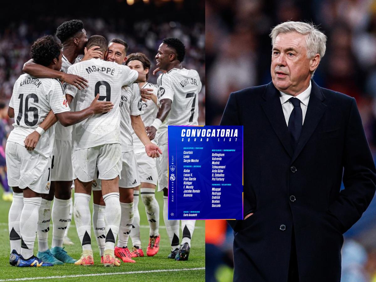 Sin una estrella: Ancelotti no quiere dudas y oficializa la convocatoria de Real Madrid para la Champions League