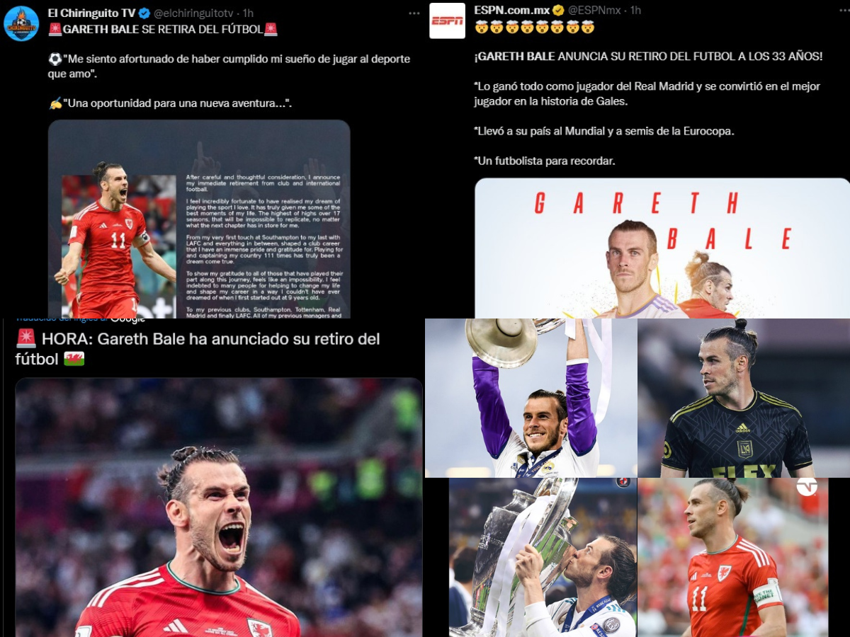 “Adiós leyenda”, “Lo ganó todo”: Prensa internacional se rinde ante el retiro de Gareth Bale