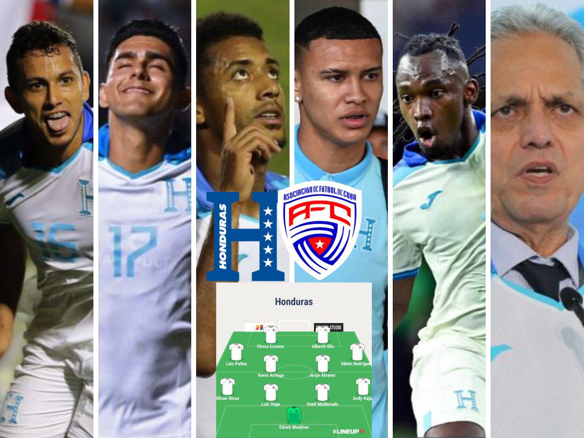 Con todo el arsenal: ¡El potente 11 que usaría Honduras contra Cuba por el último boleto a cuartos de Nations League!