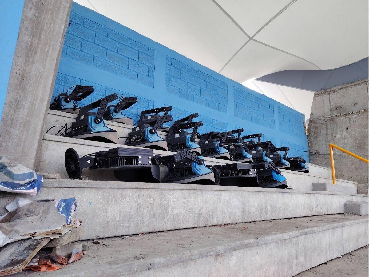 ¡Adiós a la oscuridad! Condepor pone en marcha la instalación de las modernas luces LED en el Estadio Nacional Chelato Uclés