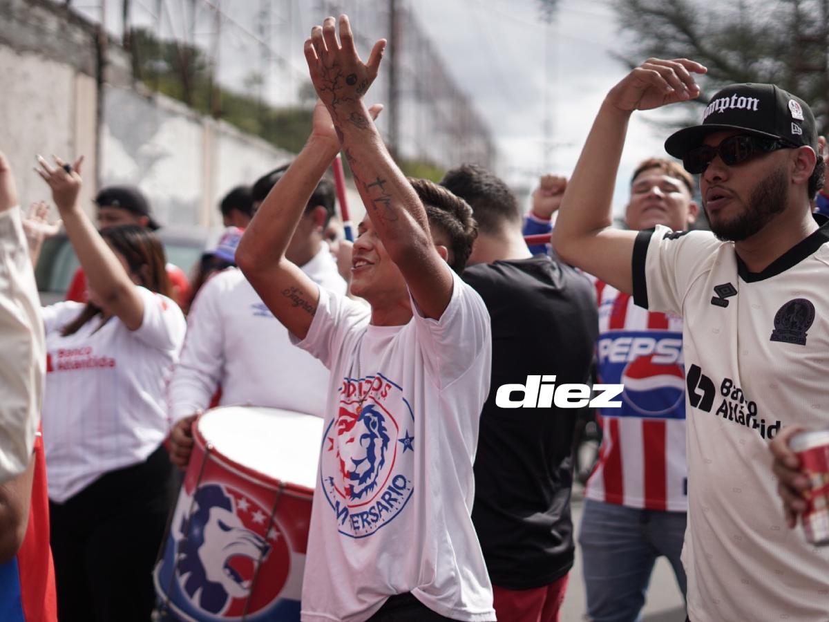 Final Olimpia-Motagua: ¡Ambientazo! Primeros aficionados en el Nacional, fiesta de la Ultra Fiel y bellas chicas