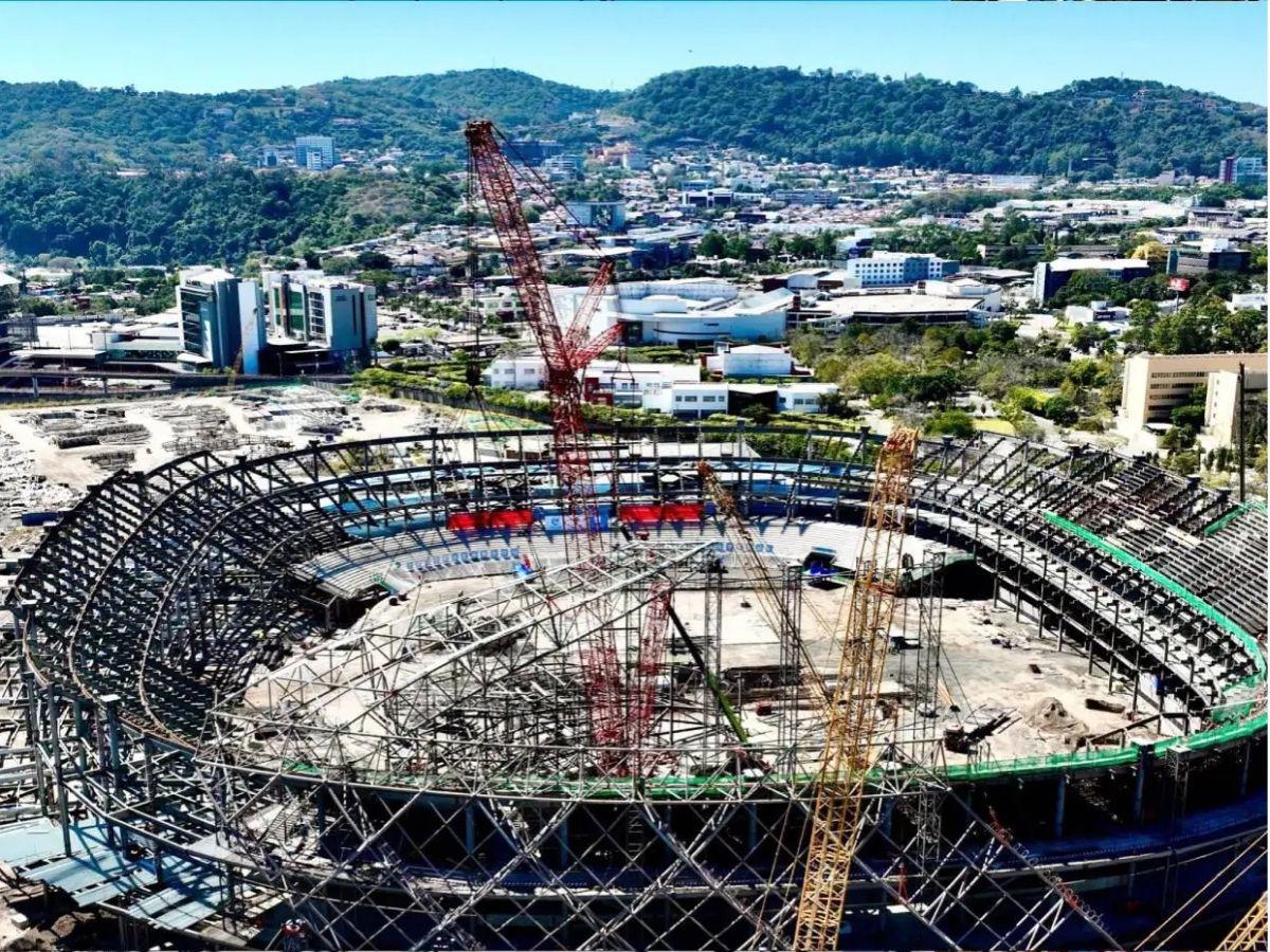 Zonas VIP, tecnología de primer nivel y áreas de lujo: Así avanza la construcción del estadio más moderno de Centroamérica