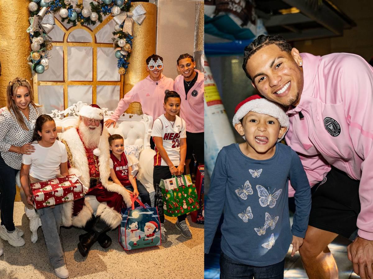 ¿Y Messi? Inter Miami sorprende con regalos a niños en hospital y el hondureño David Ruiz estuvo prensa