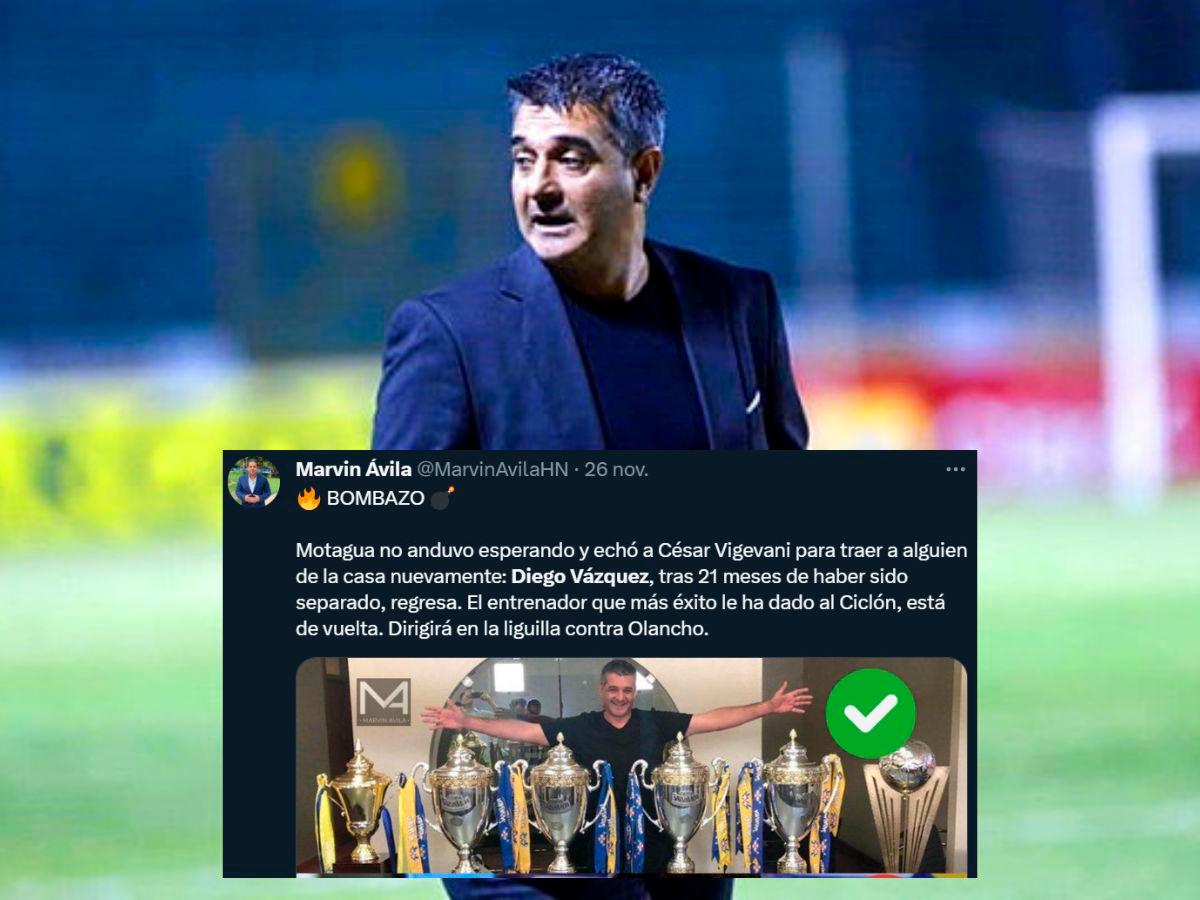 Prensa hondureña se rinde al retorno de Diego Vázquez al Motagua: “Volvió el más exitoso”, “Regresa el que no debió irse”
