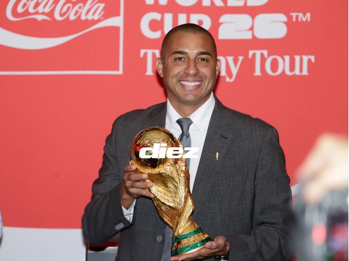 ¡Histórica visita a Honduras! David Trezeguet, leyenda del fútbol presentó la Copa del Mundo con Nasry Asfura